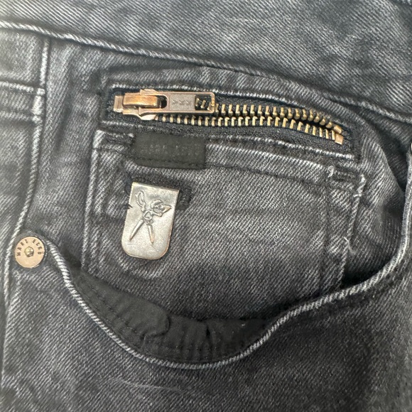 Men’s Black Distressed Marc Ecko Jeans Cut & Sew - Picture 5 of 13